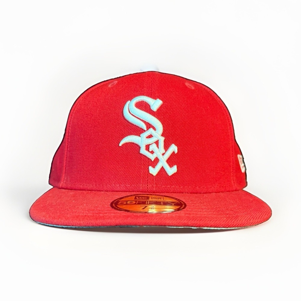 New Era 59FIFTY Chicago White Sox MLB Fitted Cap Red/White Size 7 3/8